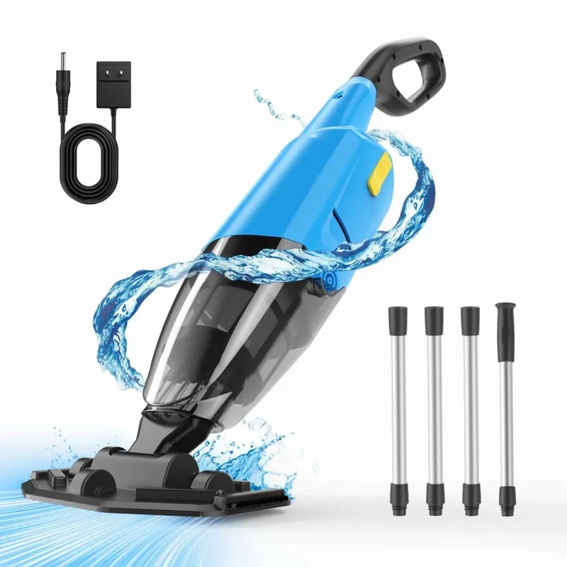 Photo 1 of 2025 New)Efurden Cordless Pool Vacuum, Handheld Pool Vacuum with Running Time up to 60-Minutes for Above Ground Pools, Spas and Hot Tubs,Blue
4.2 stars out of 645 reviews6