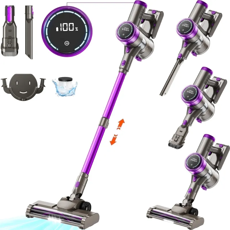 Photo 1 of ****Partial set****
KANFUAQ Cordless Stick Vacuum Cleaner 38KPA 50Mins 2200mAh Lightweight for Home Pet Hair Carpet Hard Floor
