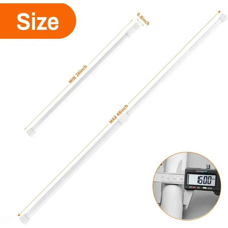 Photo 1 of ***The model may vary****
 Tension Rods for Windows.