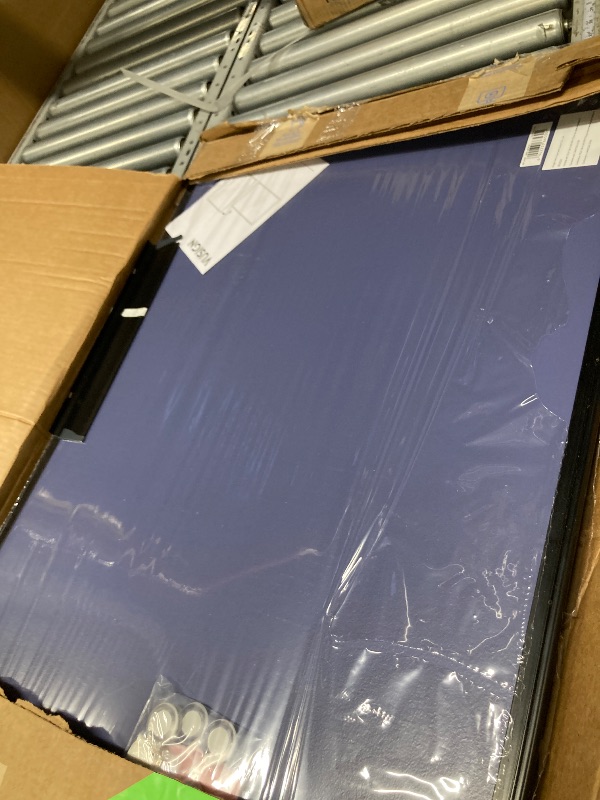 Photo 1 of 2 Deli Magnetic Blackboard Dry Erase Board, 36" x 24" Wall Mounted Black Board with Aluminium Frame for School and Home
