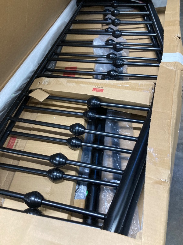 Photo 1 of ***Partial set****
Sifurni Black Full Size Metal Platform Bed Frame with Vintage Victorian Headboard & Footboard, Adult
