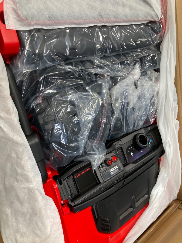 Photo 1 of 24V 2 Seater Ride on Cars for Big Kids, Licensed Ford Bronco Raptor Powered Ride on Toy Truck with Remote Control, Spring Suspension, Bluetooth, LED Light, Electric Car for Kids 3-8 Boys Girls, Red
