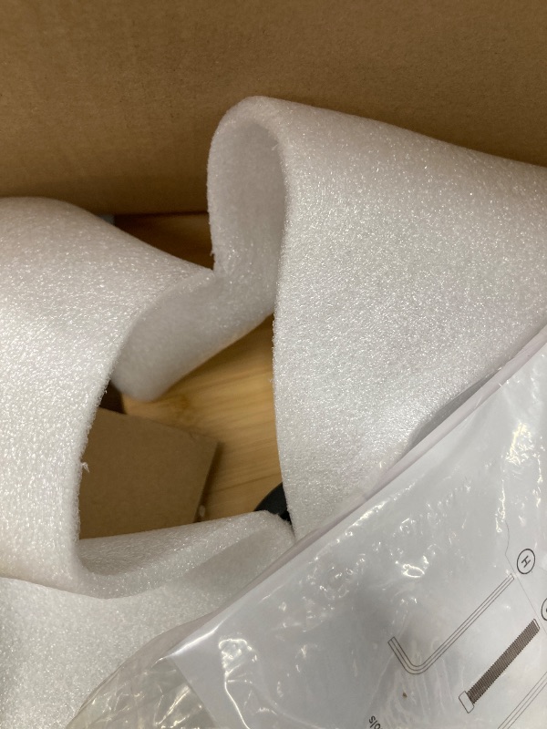 Photo 1 of Able Life Comfortably Independent Tray Table Adjustable Bamboo Swivel TV and Laptop with Ergonomic Stand Assist Safety Handle, Living Aid, Brown