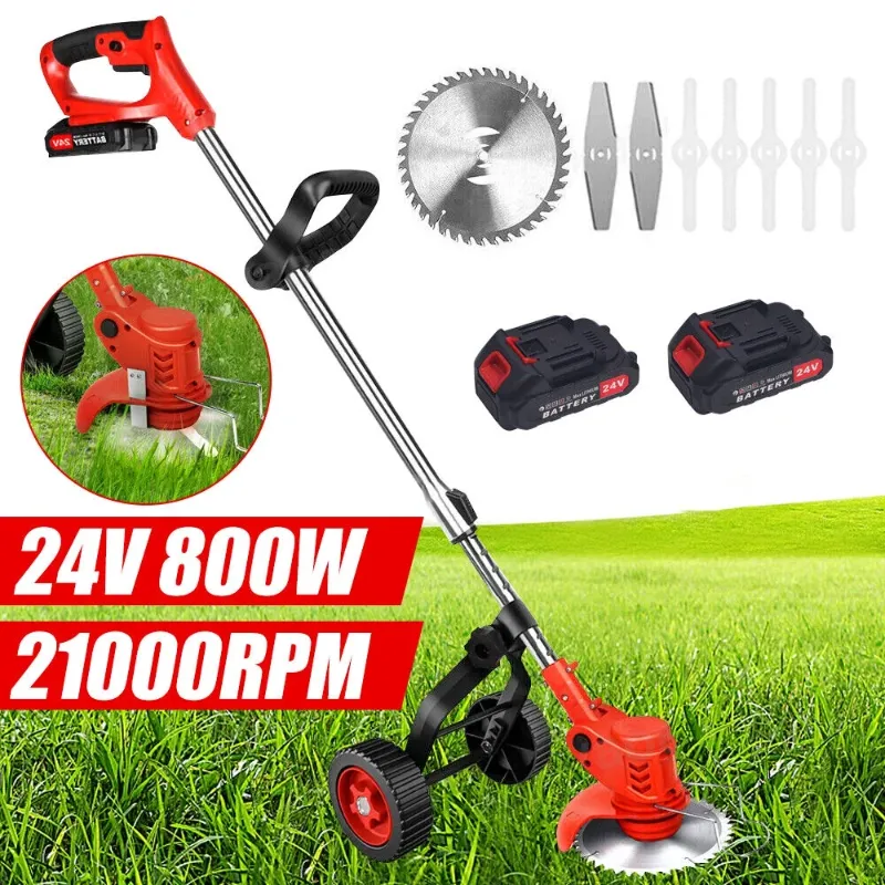 Photo 1 of ***Partial set****
Paddsun Electric Weed Wacker,  Cordless Edger Trimmer Lawn Edger Grass Trimmer Height Adjustable Mini-Mower
