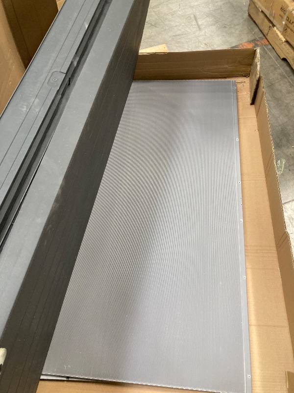 Photo 1 of ***PARTS ONLY -UNTESTED, SELLING AS IS)*** Keter Denali 200 Gallon Resin Large Deck Box with Double Wall 20mm Panels - Paintable and Drillable-Organization and Storage for Patio Furniture and Outdoor Items, Grey & Black