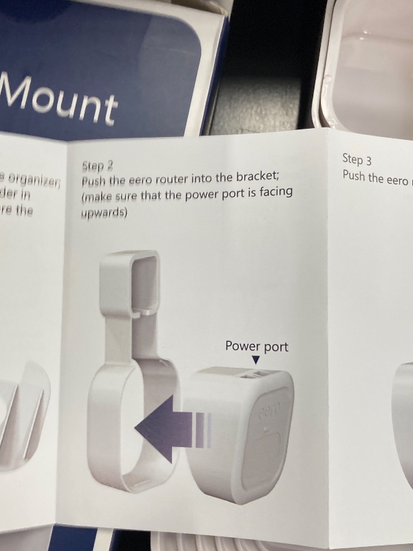 Photo 1 of ***MISSING POWER PORT*** SELLING AS PARTS ONLY***
Outlet Wall Mount Only for eero 6 & eero 6+ mesh Wi-Fi System, No Messy Wires & Space Saving Outlet Mount Holder for eero 6 Extender (1 Pack)