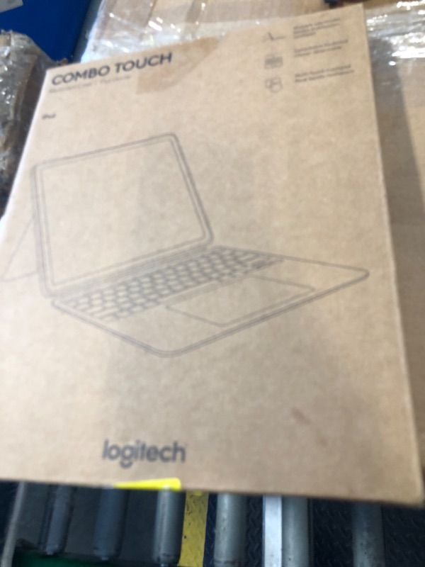 Photo 1 of Logitech Combo Touch iPad Pro 13-inch (M4)(2024) Keyboard Case - Detachable Backlit Keyboard for iPad Pro 13, Kickstand, Multi-use Mode - Midnight Black