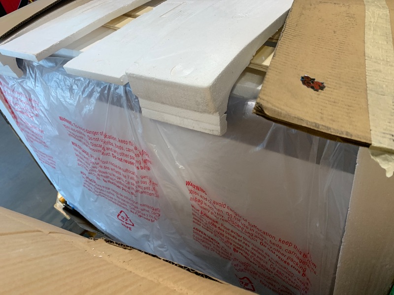 Photo 1 of Koolmore 49 inch Commercial Ice Cream Dipping Cabinet Display Case, 8 Large Displayed Tubs, 6 Storing Tube, Sliding Glass Door, Rolling Wheels and Lockable Breaks [13 Cu. Ft.] (KM-ICD-49SD) White