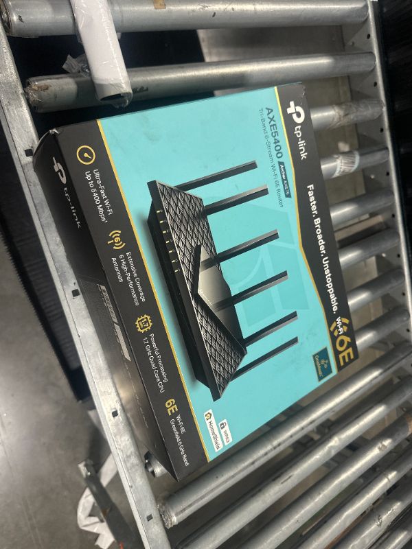 Photo 1 of 
TP-Link AXE5400 Tri-Band WiFi 6E Router (Archer AXE75)- Gigabit Wireless Internet Router, ax Router for Gaming, VPN Router, OneMesh, WPA3, Black