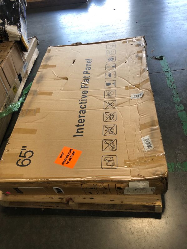 Photo 1 of ***USED***PARTS ONLY***YIXZSWD Smart Board,65 Inch Interactive Whiteboard 4K Touchscreen Built in Ultra High Definition Camera Open App Ecosystem, Digital Presentation Electronic Smart WhiteBoard for Classroom Home Office