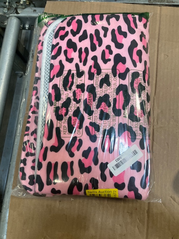 Photo 1 of ***MISSING PIECES*** ***READ CLERK NOTES*** Camille&Andrew 4PCS/Set Pink Leopard Print Shower Curtain, Sexy Fancy Chic Safari Wildlife African Wild Animal Jaguar Cheetah Skin Pattern Bathroom Decor for Girl, Non-slip Bath Rugs Toilet Mats, Pink