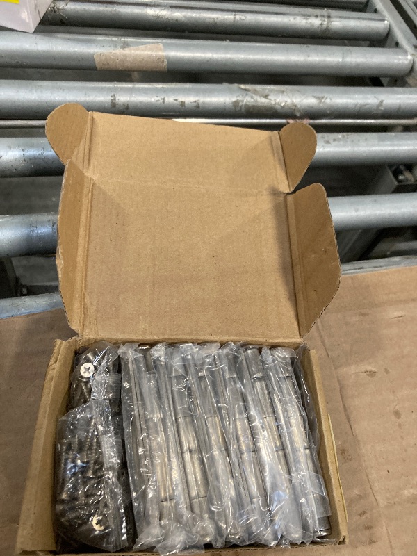 Photo 1 of 12 Pack Black Door Hinges 4 Inch Interior/Exterior Door Hinge Satin Nickel Door Hinges 4 Inch Square Rounded 5/8" Radius Corner Hinges for Doors Reversible Full Mortise Combination 4 in Door Hardware