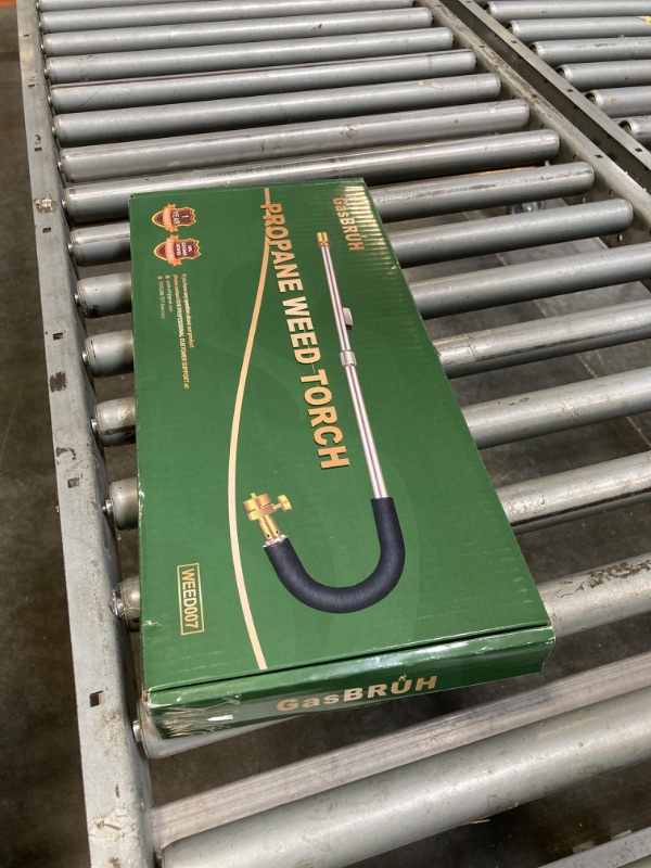Photo 1 of Gasbruh  Torch Propane Burner,34" Long arm Weed Torch Include a Weeding Rake,Fire Starter,Charcoal Starter,Blow Torch with Flame Control and Igniter for Roof,Wood,Ice,Snow (Tank not included)