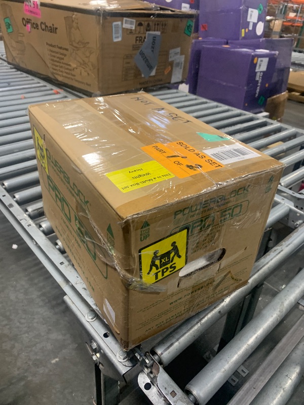 Photo 1 of [ONLY ONE BARBEL] PowerBlock Pro 50 Adjustable Dumbbells, Sold in Pairs, 5-50 lb. Dumbbells, Durable Steel Build, Innovative Workout Equipment, All-in-One Dumbbells