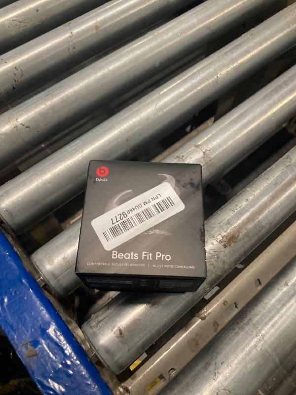 Photo 1 of ***Missing charger***\
Beats Fit Pro - True Wireless Noise Cancelling Earbuds - Apple H1 Headphone Chip, Compatible with Apple & Android, Class 1 Bluetooth®, Built-in Microphone, 6 Hours of Listening Time – Sage Gray