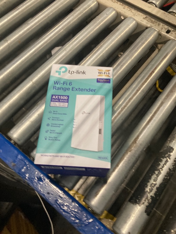 Photo 1 of TP-Link AX1500 WiFi Extender Internet Booster(RE500X), WiFi 6 Range Extender Covers up to 1500 sq.ft and 25 Devices,Dual Band, AP Mode w/Gigabit Port, APP Setup, OneMesh Compatible