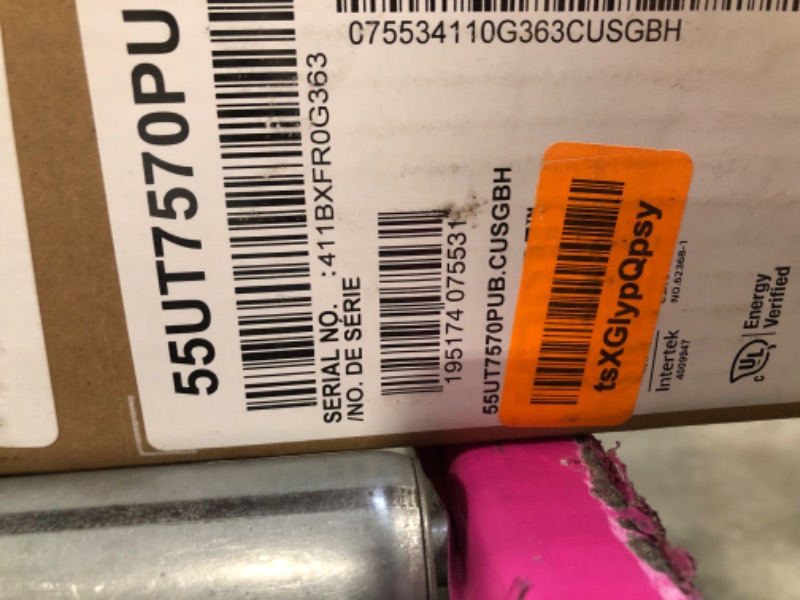 Photo 1 of **ONLY PARTS**LG 55-Inch Class UT75 Series LED Smart TV 4K Processor Flat Screen AI-Powered with Alexa Built-in (55UT7570PUB, 2024)