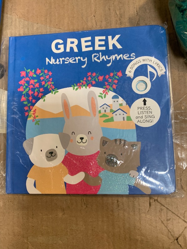 Photo 1 of  Cali's Books Greek Nursery Rhymes | Bilingual Children's Interactive Musical Book for Baby, Toddlers | USB C Rechargeable | Greek Gifts for Kids