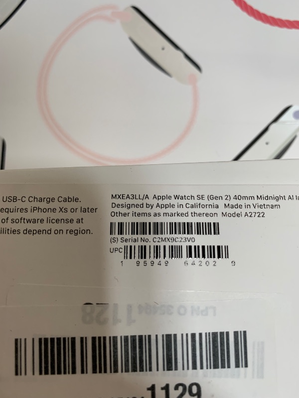 Photo 1 of [NOT THE SAME BOX] Apple Watch Series 3 [GPS 40mm] Smartwatch with Midnight Aluminum Case