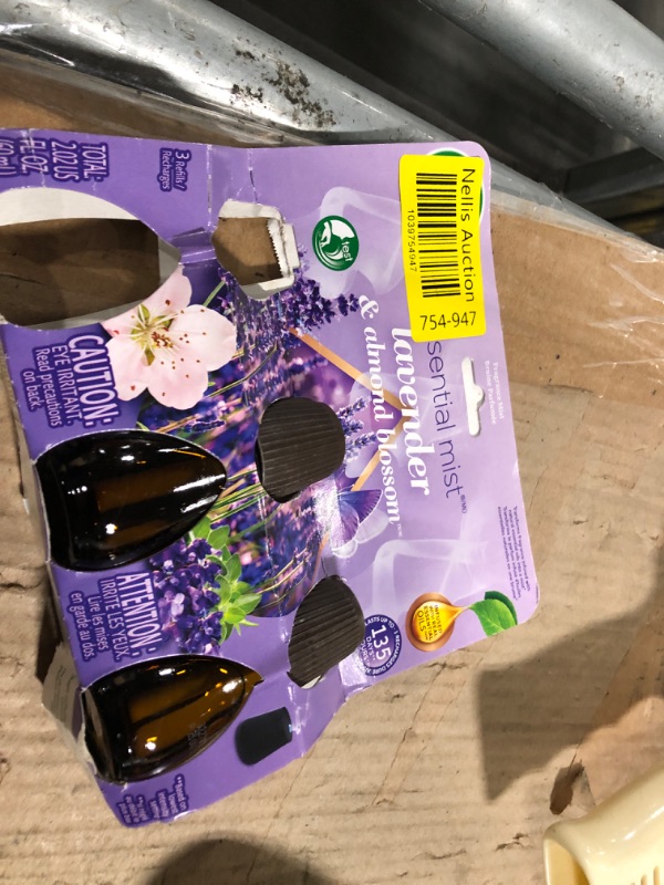 Photo 1 of **2 PIECES**Air Wick Essential Mist Refill, 3 ct, Lavender and Almond Blossom, Essential Oils Diffuser, Air Freshener