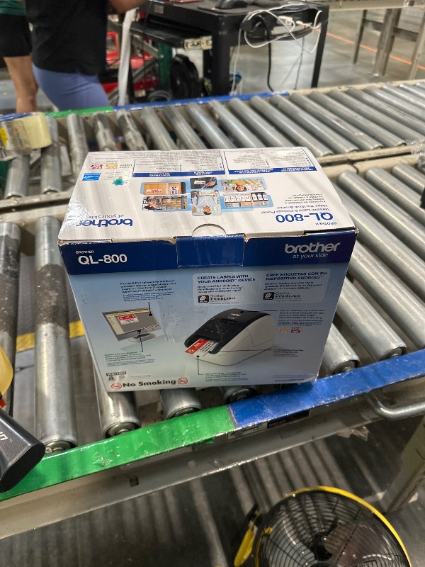 Photo 1 of Brother QL-800 High-Speed Professional Label Printer, Plug & Label Feature, Brother Genuine DK Pre-Sized Labels, Multi-System Compatible – Black & Red Printing Available (Required USB Cable Included)