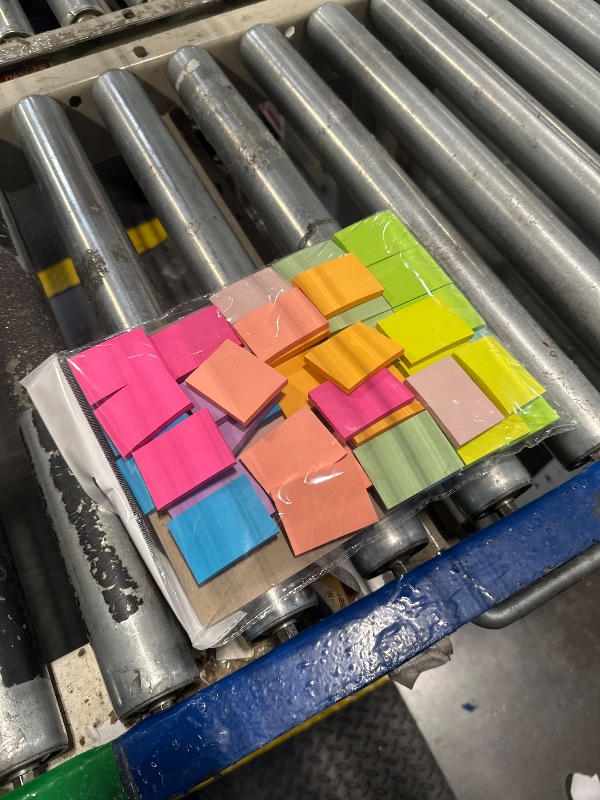 Photo 1 of (50 Pads) Sticky Notes 1.5x2, 10 Colors Self Sticky Notes, Sticky Pads, Recyclable, Self-Stick Pads, Easy to Post for Home, Office, Notebook