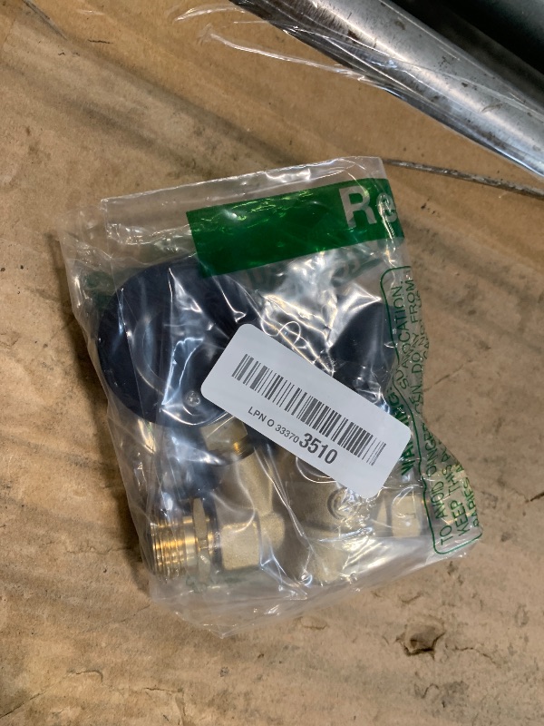 Photo 1 of RVGUARD RV Water Pressure Regulator Valve, Brass Lead-Free Adjustable Water Pressure Reducer with Gauge and Inlet Screen Filter for RV Camper Travel Trailer