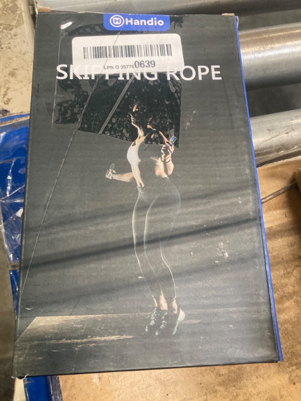 Photo 1 of Jump Rope, H Handio Jump Rope with Counter, Workout Jumping Rope with Steel Ball Bearings, Adjustable Length Speed Skipping Rope for Men Women Kids Home Gym, Crossfit, Fitness Exercise (White)