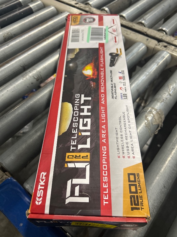 Photo 1 of [Missing the light. Only a tripod.] STKR Concepts FLI PRO Telescoping Area Light - 8 Foot extention + Removable Flashlight, Black, (12679)