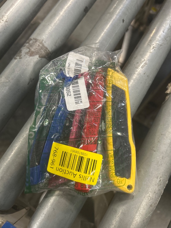 Photo 1 of DIYSELF 4 Pack Box Cutter Retractable, Heavy Duty Box Knife with 10 Extra Utility Blades, Comfortable Utility Knife Retractable for Work, Razor Knife, Sharp Box Cutters for Cardboard, Package Opener