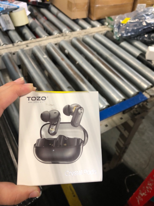 Photo 1 of Tozo Active Noise Cancelling Wireless Earbuds, 10mm Drivers Deep Bass Stereo Sound, 4 Mics Smart ENC AI Calls, 32 EQ Customization via App, Bluetooth 5.4 Headphones, Crystal Case Design.