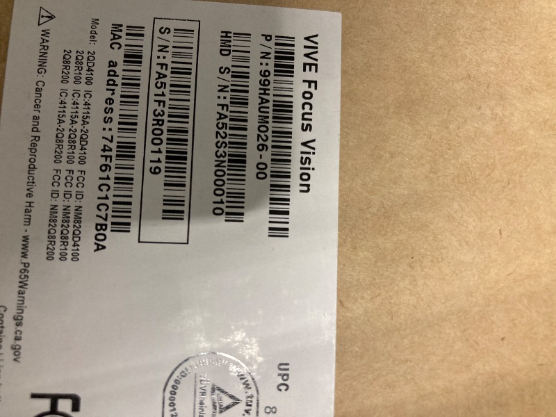 Photo 1 of HTC Vive Focus Vision — Mixed Reality and PC VR Headset + Controllers & PC VR Game Pack — Consumer Edition