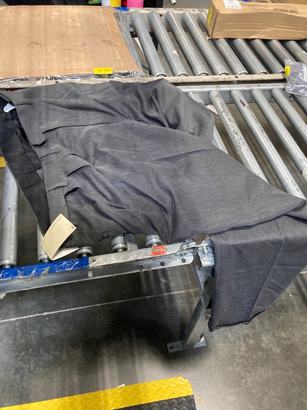 Photo 1 of Haggar mens Mynx Gabardine Hidden Expandable Waistband Classic Fit Front Pleated dress pants, Khaki, 34W x 32L US