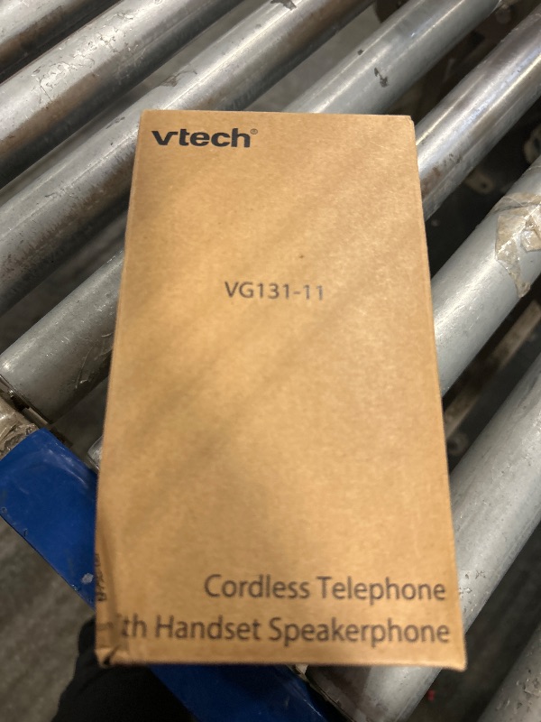 Photo 1 of [New] VTech VG131-11 DECT 6.0 Cordless Phone - Bluetooth Connection, Blue-White Display, Big Buttons, Full Duplex, Caller ID, Easy Wall Mount, 1000ft Range (Black)
