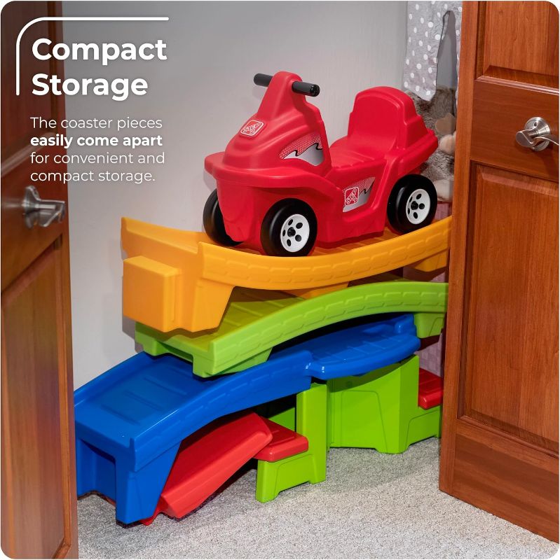 Photo 1 of 
Step2 Up & Down Roller Coaster Kids Ride On Toy, Push Car, Indoor/Outdoor Playset, Made of Durable Plastic, Max Weight 50 lbs., For Toddlers 2-5 Years...