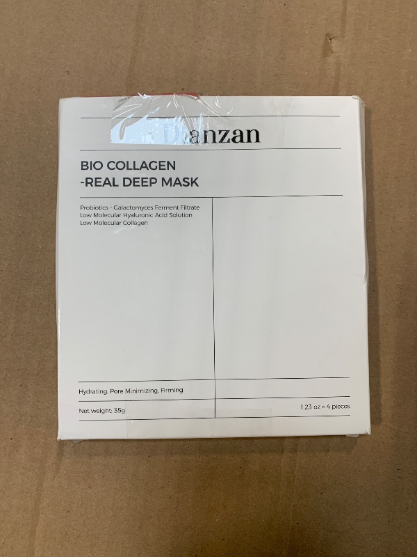 Photo 1 of ** 2 PCS ** Dianzan Korean Overnight Bio-Collagen Mask, Deep Moisturizing, Firming, Glowing Glass Skin Mask, Brings Glass-Like Glow, Shrinks Pores, Diminishes Fine Lines, Gentle on Sensitive Skin, 35g x 4ea