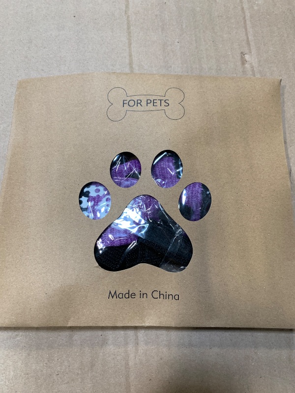 Photo 1 of **PURPLE COLOR ** PUPTECK Anti-Slip Dog Socks with Double Sides Grips for Small Medium Large Dogs Hardwood Floors Prevents Licking, Dog Shoes for Hot Pavement Traction Control for Senior Dogs, Fluorescent Green, S