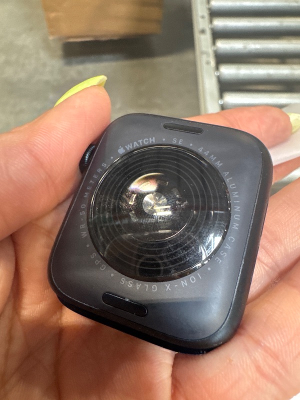 Photo 1 of **LOCKEED**Apple Watch SE (2nd Gen) [GPS 44mm] Smartwatch with Midnight Aluminum Case with Ink Sport Loop One Size. Fitness and Sleep Trackers, Crash Detection, Heart Rate Monitor, Carbon Neutral