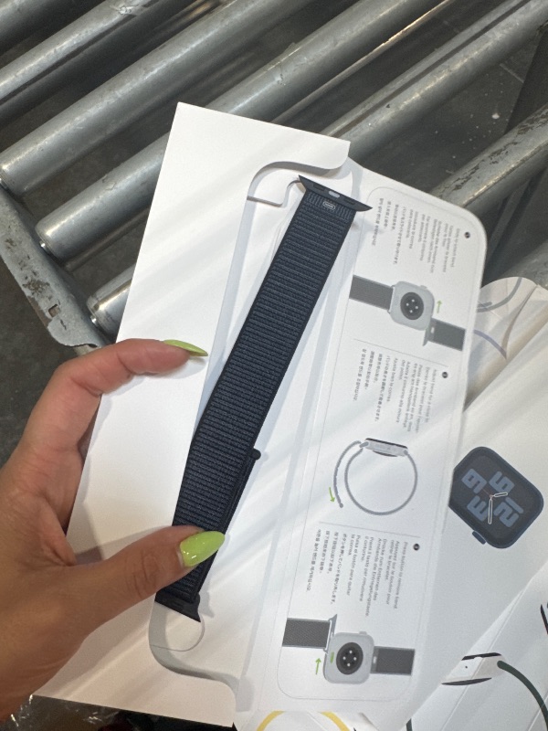 Photo 1 of **LOCKEED**Apple Watch SE (2nd Gen) [GPS 44mm] Smartwatch with Midnight Aluminum Case with Ink Sport Loop One Size. Fitness and Sleep Trackers, Crash Detection, Heart Rate Monitor, Carbon Neutral