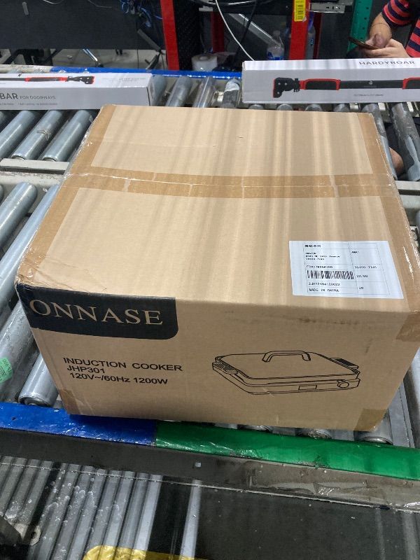 Photo 1 of ONNASE Single Burner Electric Cooktop,1200W Portable Induction Cooktop,Indoor Electric Grill & Griddle with 2-in-1 Nonstick Griddle Plates,12 Temperature & Power Levels,3-Hour Timer,White