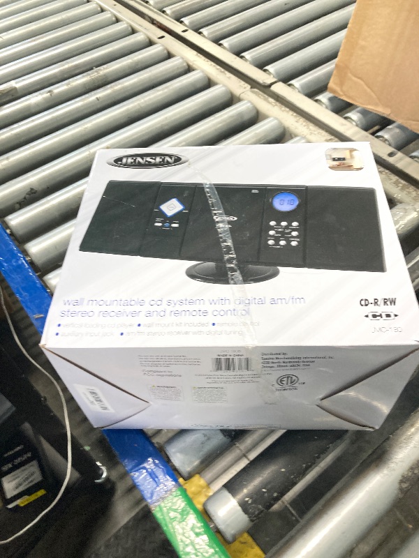 Photo 1 of Jensen Wall Mountable Vertical Loading CD Player with Stereo Speakers JEN-JMC-180A