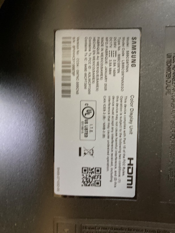 Photo 1 of ***FACTORY SEALED--STRAPS WERE STILL SECURELY IN PLACE-OPENED IN NELLIS AUCTION WAREHOUSE**SAMSUNG 55" Odyssey Ark 2nd Gen 4K UHD 1000R Curved Gaming Monitor, 165Hz, 1ms, 4 Input Multi View, Quantum Mini-LED, AMD FreeSync Premium Pro, HDR 10+, Height Adju