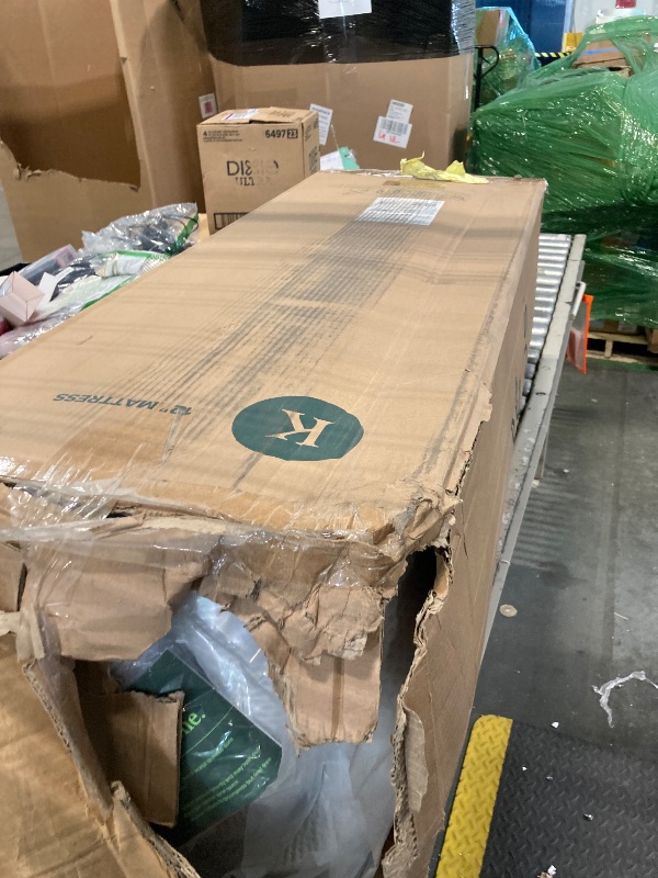 Photo 1 of **open box but now**ZINUS 12 Inch Green Tea Cooling Memory Foam Mattress [New Version], King, Fiberglass Free, Medium Firmness, Cooling Gel Foam, Certified Safe Foams & Fabric, Mattress in A Box