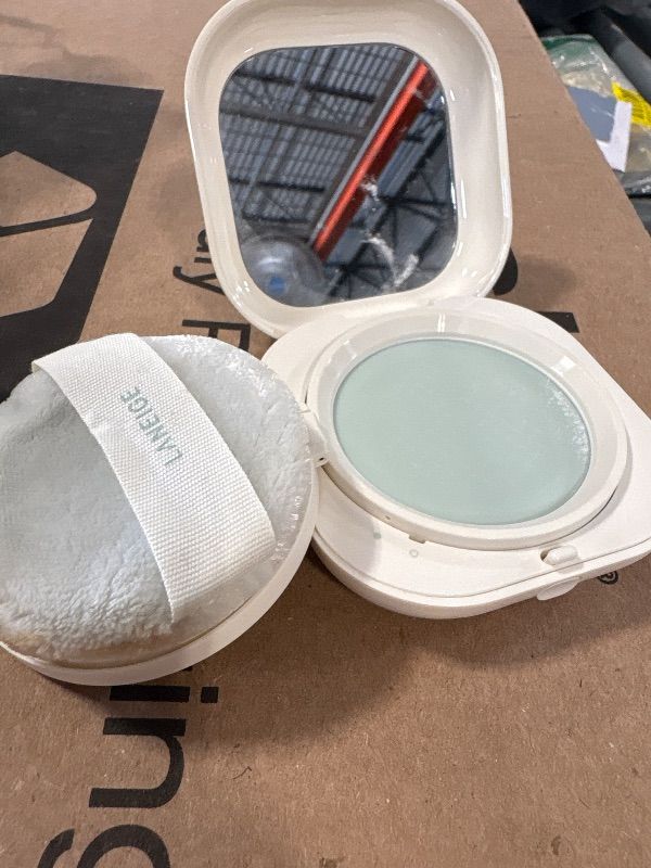 Photo 1 of LANEIGE Korean Neo Blurring Powder: Oil-Absorbing, Pore-Blurring, Smoothing Formula with No-Spill, Travel-Friendly Compact. 