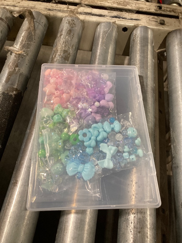 Photo 1 of ***bracelets missing***TINKRSTUFF Assorted 180-240PCS Acrylic Beads for Bracelet Making, Flower Bow Butterfly Candy GummyBear Aesthetic Bracelet Charms,Cute Beads for Jewelry Making DIY Necklace Keychain Phone Charm