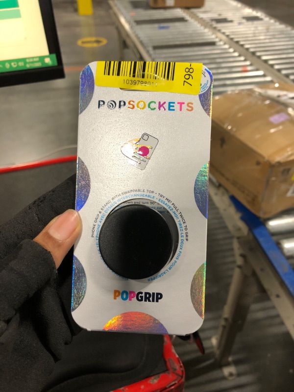 Photo 1 of ????PopSockets Phone Grip with Expanding Kickstand, Adhesive Grip - Black