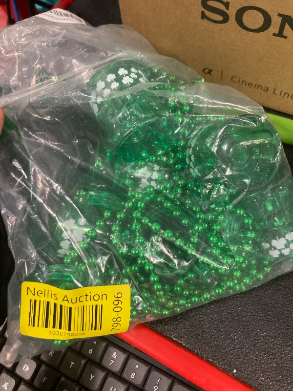 Photo 1 of ** SIMILAR NOT EXACT**
ZZYFGH St Patricks Day Beads Necklace with Shot Glasses, 24 Pack St Patricks Day Shot Glass Necklace, Fun Green Shot Glass Necklace for St. Patrick's Day Party Favors Supplies, Costume Accessories