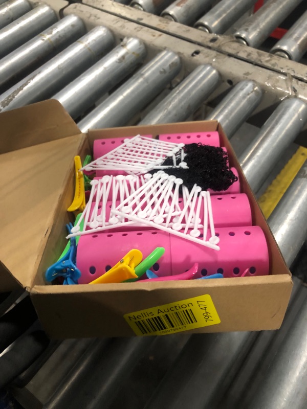 Photo 1 of 141 Pieces Hair Rollers Set Include 60 Plastic Hair Rollers (Multicolor,6 Size)