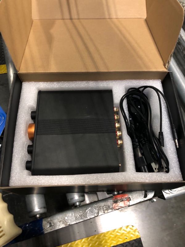 Photo 1 of **Bluetooth antenna is missing***
Fosi Audio HT4S Bluetooth Amplifier for Outdoor Speakers, 4 Channel Power Amp for Home Theater, Outdoor Gathering, 4.1/5.0 Ch Stereo Home Audio Receiver, Supports AUX/Optical Input with Remote Control