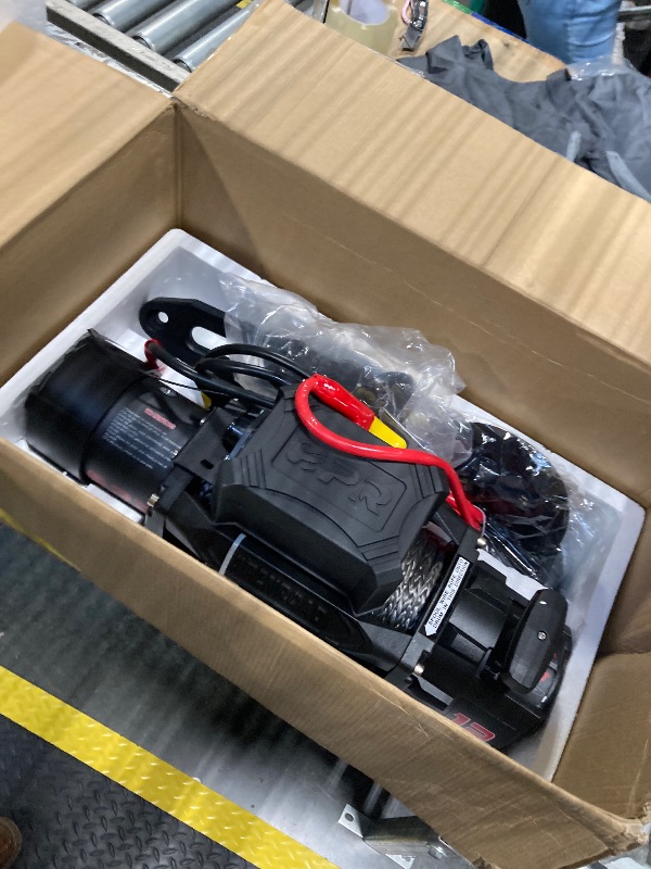 Photo 1 of OPENROAD 13500 lb Recovery Winch with Synthetic Rope and 2 Wireless Remotes - IP68 Waterproof 12V Electric Winch for Jeep, SUV, Truck & Trailer - Panther Series 3S